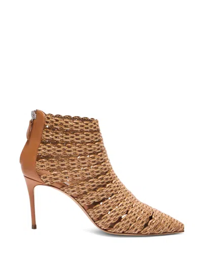 Casadei Point-toe Heeled Boots In Multi