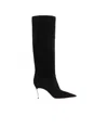 Casadei 100mm Blade Boots In Black