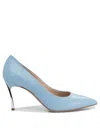 Casadei Pointed Toe Heeled Shoes In Blue
