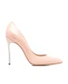 Casadei Blush Pink Calf Leather Blade Pumps In Nude