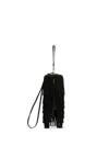 Casadei Pon Pon Clutch Bag In Black