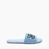 Casadei Positano Flat - Woman Flats And Loafers Denim 37.5 In Denim