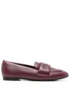Casadei Puff Leather Loafers - Woman Flats And Loafers Ladybug 39 In Red