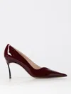 Casadei Superblade Burgundy Shiny Leather Pumps In Burgunderrot