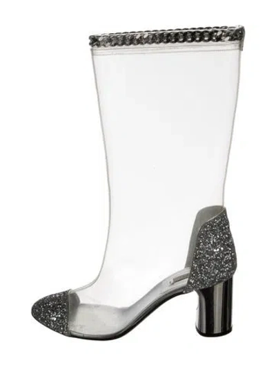 Pre-owned Casadei Pvc Boots In White