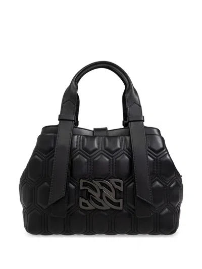 Casadei Quilted Tote Bag In Black