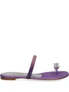 Casadei Ring-detail Slides In 紫色