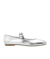 Casadei Poppy Ballet Flats In White