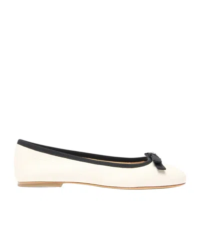 CASADEI LEATHER BALLET FLATS