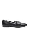 Casadei Puff Loafers In Black Nappa Leather In Black