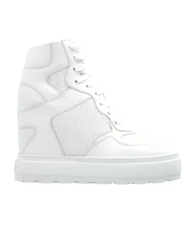 Casadei High Top Sneakers In White