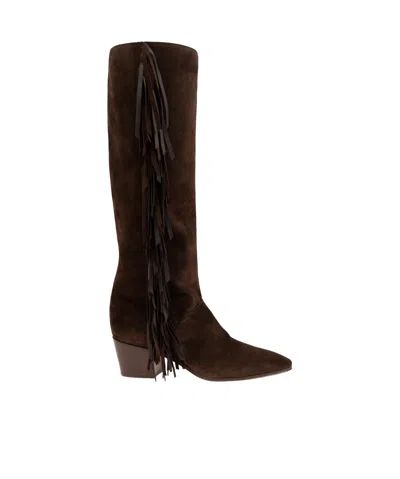 CASADEI CASADEI BEAT FRINGED HIGH BOOTS