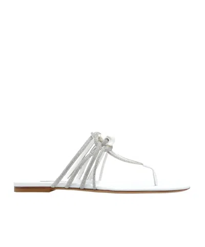 CASADEI CASADEI STRAPPY PEARL EMBELLISHED SANDALS