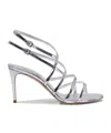 Casadei Round-headed High-heeled Sandals In Gray