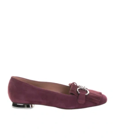 CASADEI ROUND-TOE FLAT SHOES