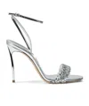 Casadei 100mm Interstellar Crystal-embellished Sandals In Metallic