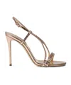 Casadei Julia Heeled Sandals Slingback Strap In Neutral