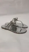 Casadei Round-toed Slippers In Gray