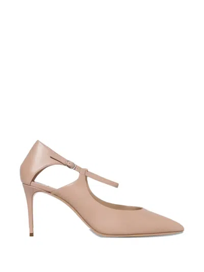 Casadei Samurai Julia Heeled Strap Pumps In Pink