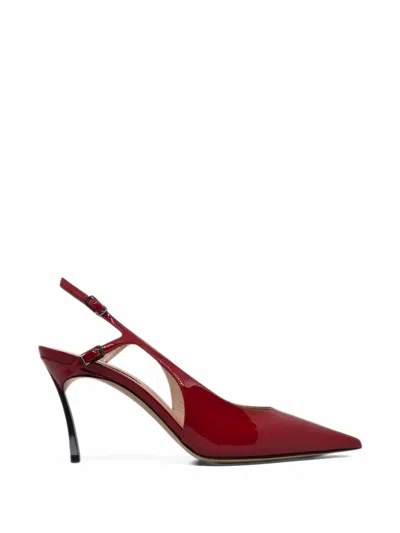 Casadei Samurai Julia Slingback Pumps In Red