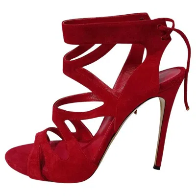 Pre-owned Casadei Sandal Size 37 In Red