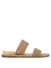 Casadei Toe Open Flat Sole Woven Straps Sandals