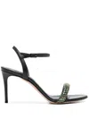Casadei 80mm Crystal-embellished Sandals In Black