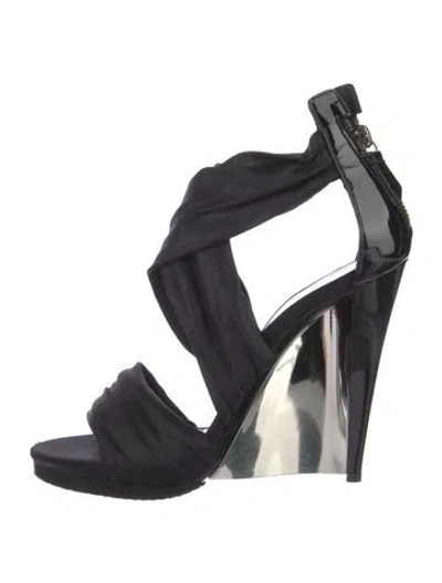 Pre-owned Casadei Sandals In Black