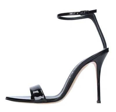 Casadei Sandals Black In Nero Neri E Grigi