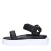 Casadei Sandals Black In Nero Neri E Grigi