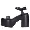 Casadei Sandals Black In Nero Neri E Grigi