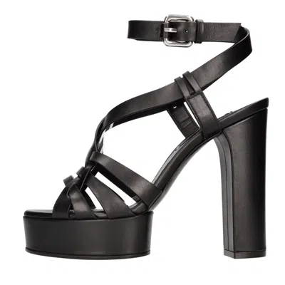 Casadei Sandals Black In Nero Scuri