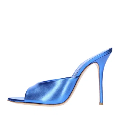 Casadei Sandals In Blu Blu E Verdi