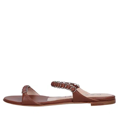 Casadei Sandals Brown In Marrone Marroni