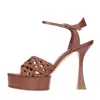 Casadei Sandals Brown In Marrone Marroni