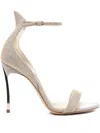 Casadei 120mm Cappa Blade Stratosphere Sandals In Gray