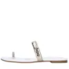 Casadei Sandals Golden In White