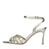 Casadei Sandals Golden In Oro Marroni