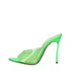 Casadei Woman Sandals Green Size 7 Rubber In Verde Blu E Verdi