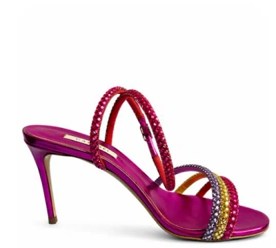Casadei Sandals Multicolor Magenta In Pink