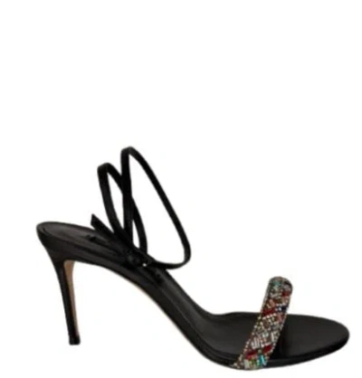 Casadei Sandals Neri E Grigi In Black