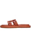 Casadei Sandals Orange In Brown