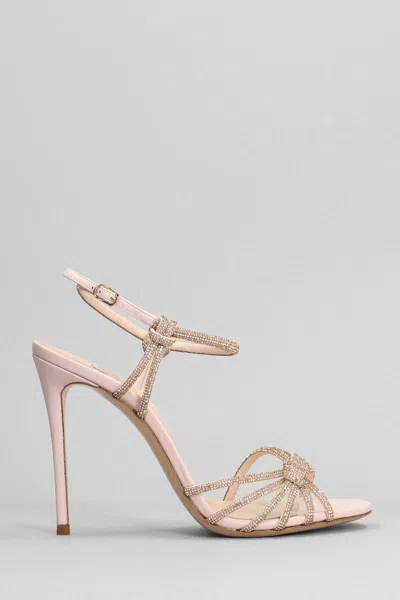 Casadei Minorca 110mm Crystal-embellished Sandals In Pink
