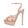 Casadei Sandals Powder In Rosa Chiari E Naturali