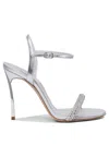 Casadei Julia 100 Leather Stiletto Sandals In Multi
