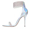 Casadei Sandals Silver In Argento Chiari E Naturali