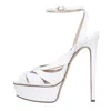 Casadei Woman Sandals White Size 7.5 Soft Leather In Bianco Chiari E Naturali