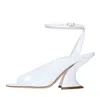 Casadei Sandals White In Bianco Chiari E Naturali
