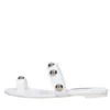 Casadei Sandals White In Bianco Chiari E Naturali