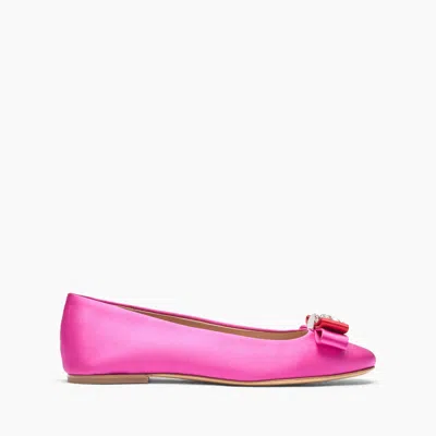 Casadei Satin Ballet Flats - Woman Flats And Loafers Fuchsia And Flame 40